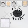 Koyoto hanging light, globe light, pendant light 45 cm Amber, chrome, clear, Smoke-coloured, 5-light sources