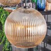 Koyoto hanging light, globe light, pendant light Amber, 5-light sources