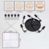 Koyoto hanging light, globe light, pendant light Amber, clear, 5-light sources