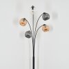 Ripoll globe light, floor lamp Amber, clear, Smoke-coloured, 5-light sources