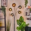 Ripoll globe light, floor lamp blue, gold, green, 5-light sources