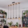 Ripoll hanging light, globe light, pendant light Ecru, black, 5-light sources
