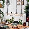 Koyoto hanging light, globe light, pendant light Ecru, black, 4-light sources
