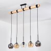 Ripoll hanging light, globe light, pendant light Ecru, black, 5-light sources