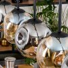 Ripoll hanging light, globe light, pendant light Ecru, black, 5-light sources