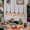 Ripoll hanging light, globe light, pendant light Ecru, black, 5-light sources