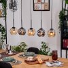 Ripoll hanging light, globe light, pendant light Ecru, black, 5-light sources