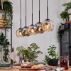 Ripoll hanging light, globe light, pendant light Ecru, black, 5-light sources