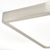 Finsrud bathroom light, ceiling light, Panel LED matt nickel, 1-light source
