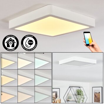 Finsrud bathroom light, ceiling light, Panel LED white, 1-light source