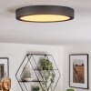 Finsrud bathroom light, ceiling light, Panel LED black, 1-light source