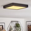 Finsrud bathroom light, ceiling light, Panel LED black, 1-light source