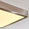 Finsrud bathroom light, ceiling light, Panel LED matt nickel, 1-light source
