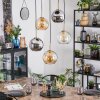 Koyoto hanging light, globe light, pendant light gold, black, 5-light sources