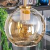 Koyoto hanging light, globe light, pendant light gold, black, 5-light sources