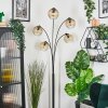 Ripoll globe light, floor lamp Amber, clear, 5-light sources