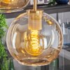 Koyoto hanging light, globe light, pendant light gold, black, 5-light sources