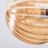 Chehalis ceiling light, globe light Amber, clear, Smoke-coloured, 4-light sources