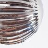 Chehalis ceiling light, globe light Amber, Smoke-coloured, 4-light sources