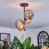 Chehalis ceiling light, globe light Amber, Smoke-coloured, 4-light sources