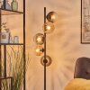 Koyoto globe light, floor lamp Amber, clear, Smoke-coloured, 5-light sources