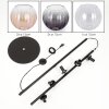 Koyoto globe light, floor lamp Amber, clear, Smoke-coloured, 5-light sources