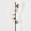Koyoto globe light, floor lamp Amber, clear, Smoke-coloured, 5-light sources