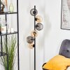 Koyoto globe light, floor lamp Amber, Smoke-coloured, 6-light sources