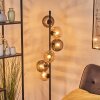 Koyoto globe light, floor lamp Amber, Smoke-coloured, 6-light sources