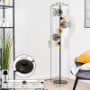 Koyoto globe light, floor lamp Amber, Smoke-coloured, 6-light sources