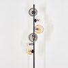 Koyoto globe light, floor lamp Amber, clear, Smoke-coloured, 6-light sources