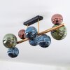 Chehalis ceiling light, globe light gold, black, 8-light sources