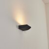 Damor outdoor wall light, wall light LED black, 1-light source