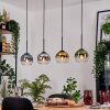 Koyoto hanging light, globe light, pendant light Ecru, black, 4-light sources