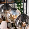 Koyoto hanging light, globe light, pendant light Ecru, black, 4-light sources