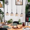 Koyoto hanging light, globe light, pendant light Ecru, black, 4-light sources