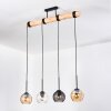Koyoto hanging light, globe light, pendant light Ecru, black, 4-light sources