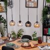 Koyoto hanging light, globe light, pendant light Ecru, black, 4-light sources