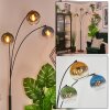 Koyoto globe light, floor lamp blue, gold, green, clear, 3-light sources