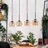 Ripoll hanging light, globe light, pendant light Ecru, black, 4-light sources
