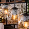 Ripoll hanging light, globe light, pendant light Ecru, black, 4-light sources