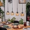 Ripoll hanging light, globe light, pendant light Ecru, black, 4-light sources