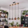 Ripoll hanging light, globe light, pendant light Ecru, black, 4-light sources