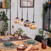 Ripoll hanging light, globe light, pendant light Ecru, black, 4-light sources