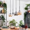 Ripoll hanging light, globe light, pendant light Ecru, black, 4-light sources