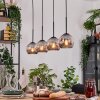 Ripoll hanging light, globe light, pendant light Ecru, black, 4-light sources