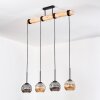 Ripoll hanging light, globe light, pendant light Ecru, black, 4-light sources