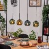 Ripoll hanging light, globe light, pendant light Ecru, black, 4-light sources