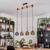 Ripoll hanging light, globe light, pendant light Ecru, black, 4-light sources