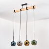 Ripoll hanging light, globe light, pendant light Ecru, black, 4-light sources